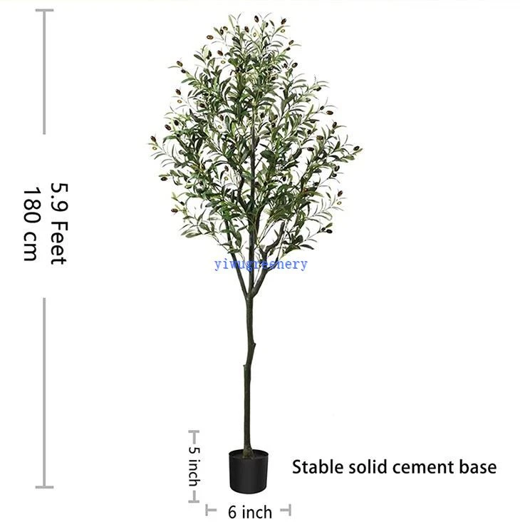 Faux Potted Olive Tree