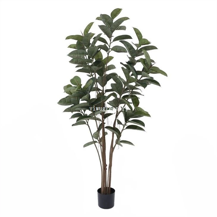 large artificial rubber plant